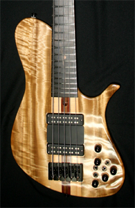 5 string Myrtlewood Solid Body Electric Bass Guitar by Utrera Custom Guitars - Venezuela