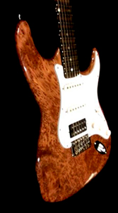 McGann Burl Redwood Solid Body Guitar by Tala Custom Guitars, USA  www.talacustomguitars.com