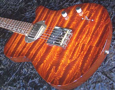 Curly Douglas Fir Solid Body Electric Guitar Guitar