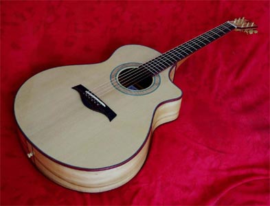 Myrtlewood Acoustic Guitar with Port Orford Cedar Top