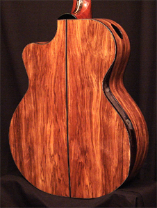South Africa Wild Olive Wood Acoustic Guitar by Bill Wise of Charis Acoustics