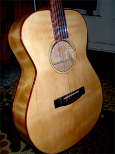 12 String with Curly Douglas fir Top, Back & Sides by Dillard Guitars USA www.dillardguitars.com