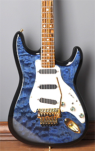 Custom Quilted Maple top on Fender Stratocaster by Guitar Slinger Music