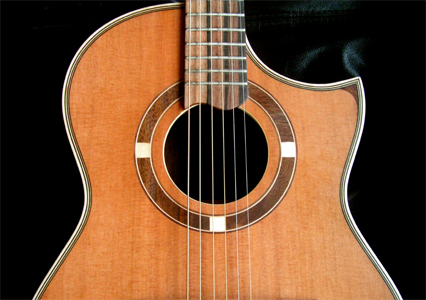 Redwood Top Guitar by Cr. Rodger Graham, N. Ireland   Hear it and the song it inspired 