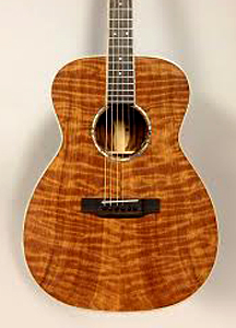 Curly Redwood Top on Acoustic Guitar by Daniel Wahlig  daniel.wahlig@gmail.com  USA