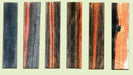 <p>EBBB12639 - Assorted Set of 3, Macassar Ebony Bridge Block Blanks, each approximately .375" x 2" x 8"</p>