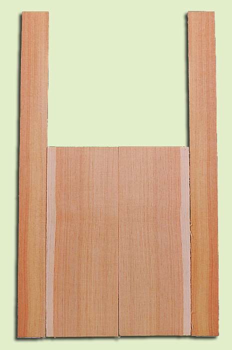 DFMS14096 - Douglas Fir, Mandolin Arch Top Back & Side Set, Med. to Fine Grain, Excellent Color, Highly Resonant Mandolin Tonewood, Yields Amazing Sound, 2 panels each 0.875" x 6" X 16", S1S, and 2 panels each 0.17" x 2.25" X 28", S1S