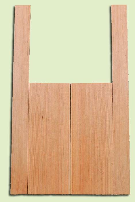 Douglas Fir, Mandolin Flat Top Back & Side Set, Med. to Fine Grain