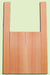 Douglas Fir, Mandolin Flat Top Back & Side Set, Fine Grain