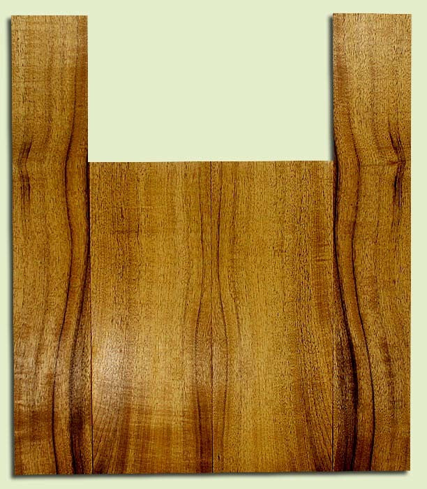 MYUS33412 - Myrtlewood, Baritone or Tenor Ukulele Back & Side Set, Med. to Fine Grain, Excellent Color, Great Ukulele Wood, 2 panels each 0.15" x 5.5" X 14.5", S2S, and 2 panels each 0.15" x 3.625" X 21.25", S2S