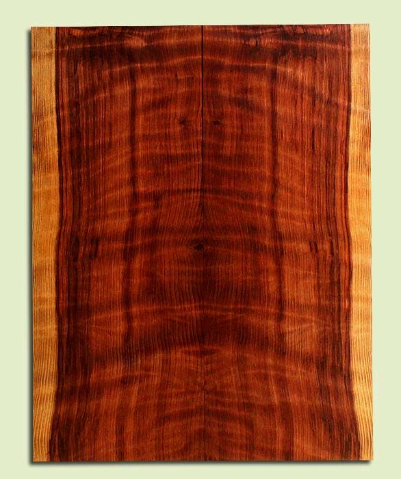 Curly Redwood, Solid Body Guitar or Bass Drop Top Set, Med. to Fine Grain Salvaged Old Growth