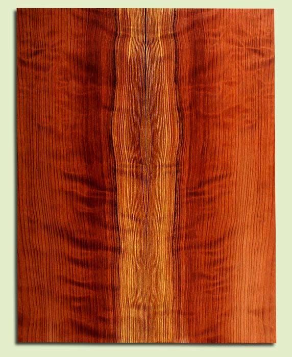 Curly Redwood, Solid Body Guitar or Bass Drop Top Set, Med. to Fine Grain Salvaged Old Growth