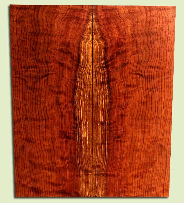 Curly Redwood, Solid Body Guitar or Bass Drop Top Set, Med. to Fine Grain Salvaged Old Growth