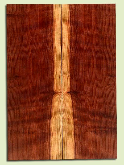 Curly Redwood, Solid Body Guitar Drop Top Set, Med. to Fine Grain Salvaged Old Growth