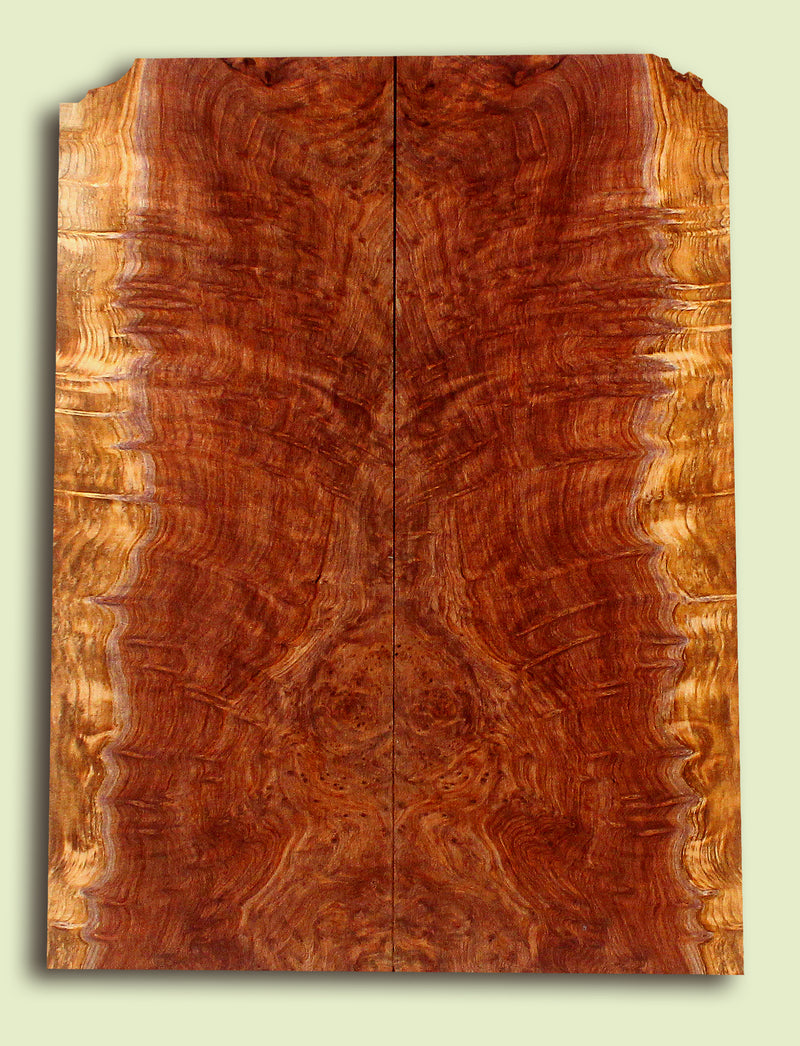 Curly Redwood Ukulele Soundboard, Tenor, Exquisite Figure 