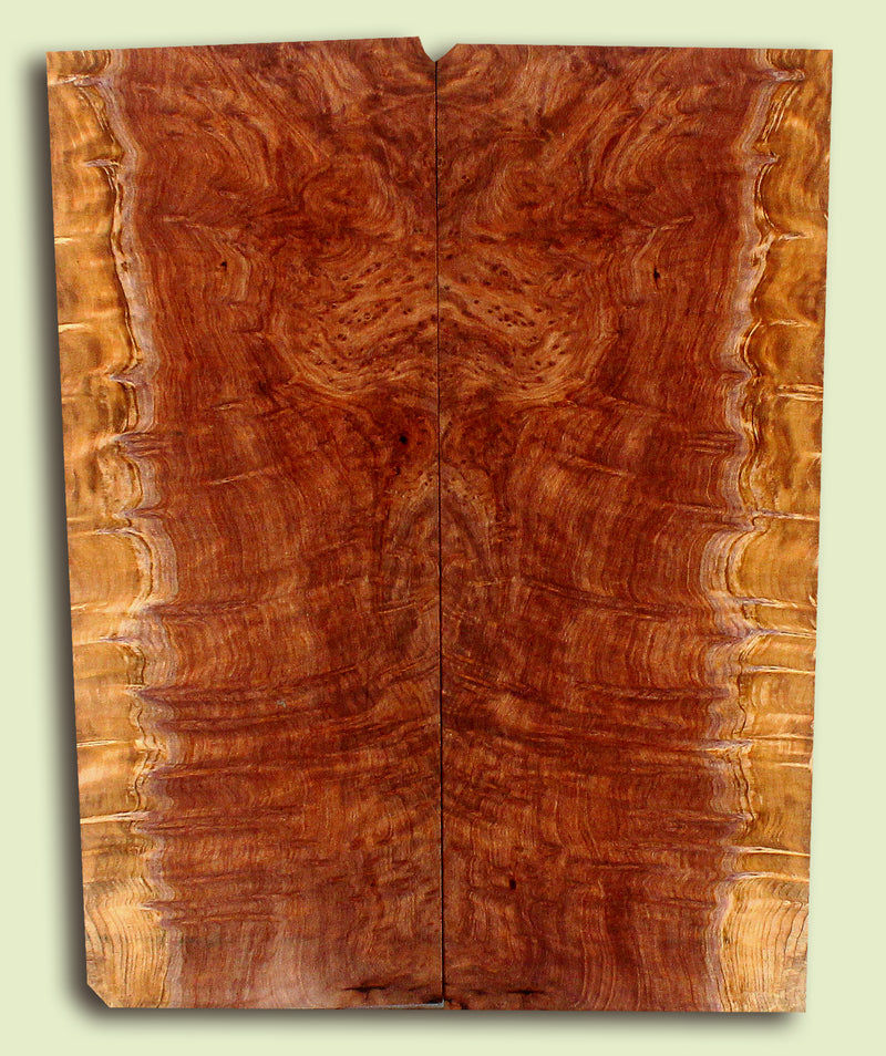 Curly Redwood Ukulele Soundboard, Tenor, Exquisite Figure 