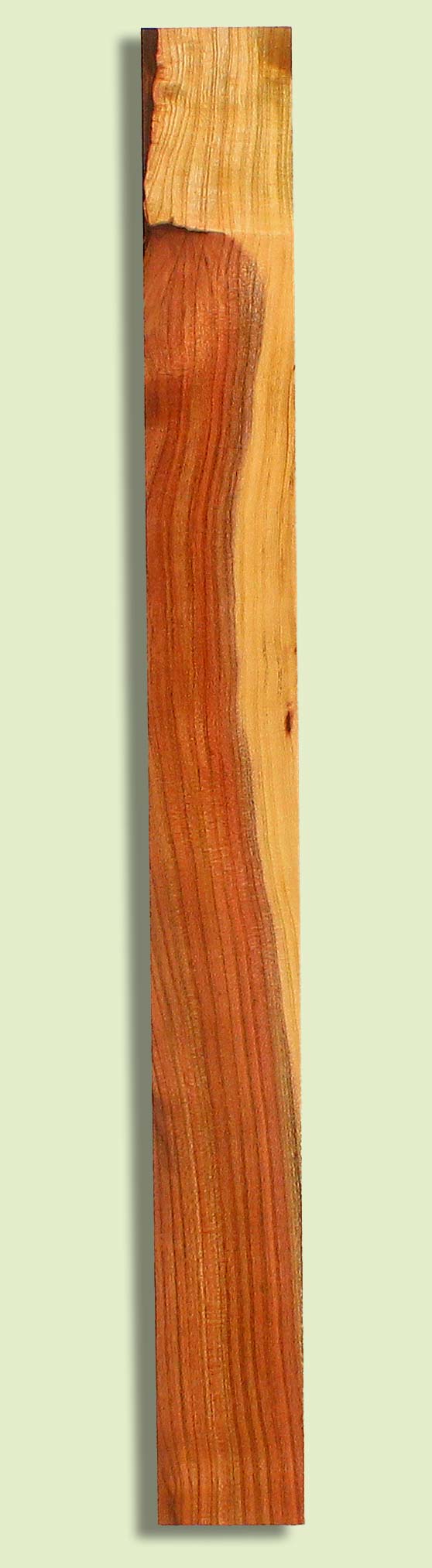 Pistachio Guitar Fingerboard, Grove Salvage,  1 piece 0.25" x 2.75" x 28.25"
