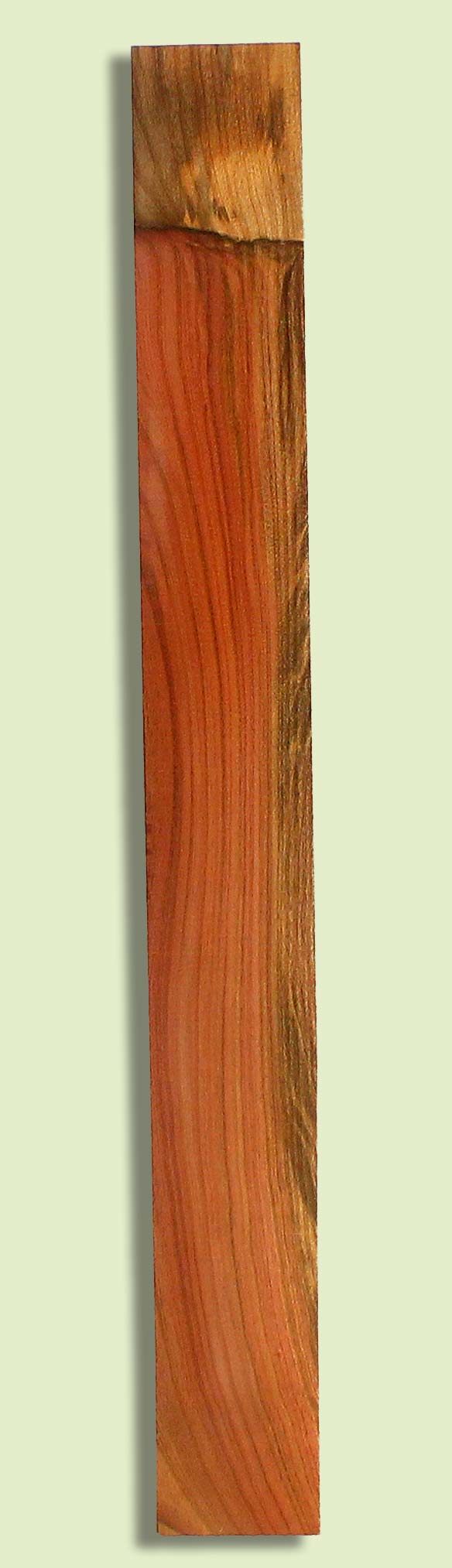 Pistachio Guitar Fingerboard, Grove Salvage,  1 piece 0.25" x 3.0" x 27"