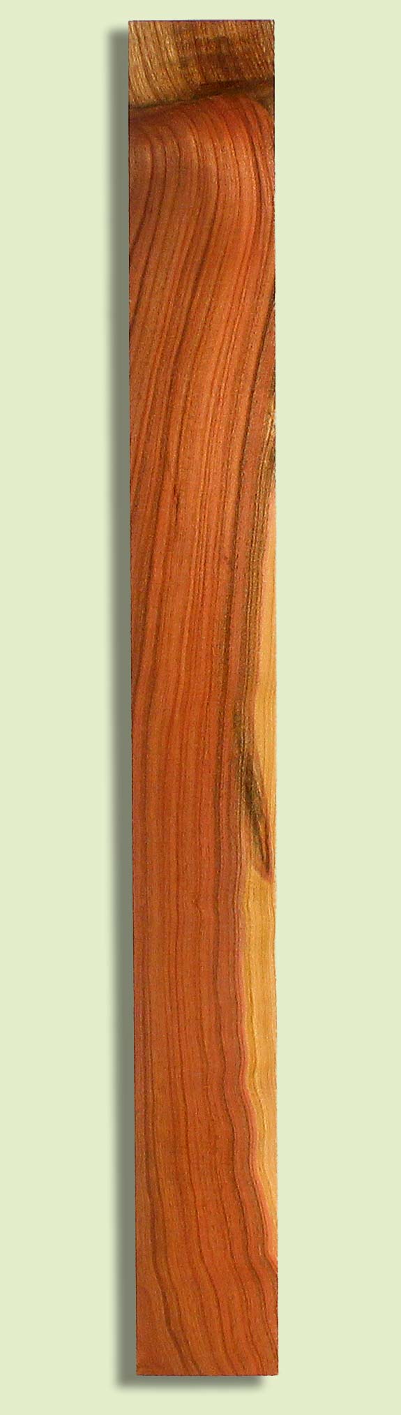 Pistachio Guitar Fingerboard, Grove Salvage,  1 piece 0.25" x 3.0" x 28.5"