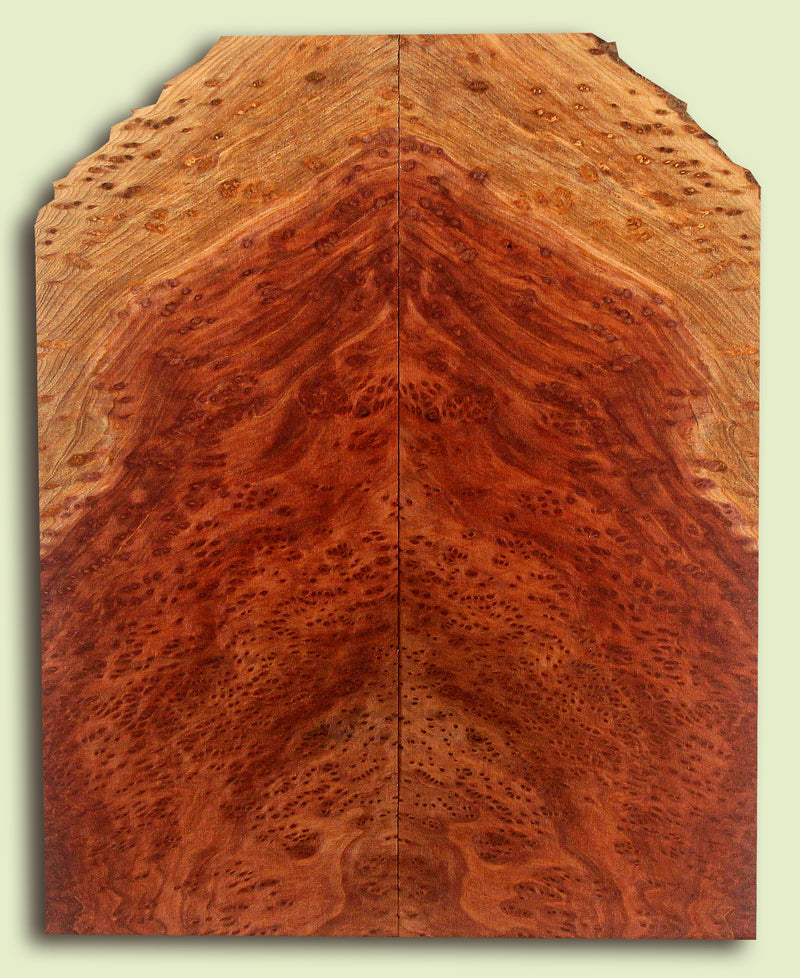 Curly Redwood Baritone Ukulele Soundboard, Birdseye Figure   