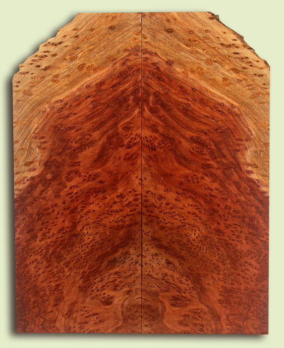 Curly Redwood Baritone Ukulele Soundboard, Birdseye Figure   