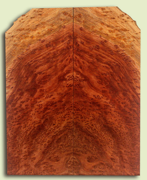 Curly Redwood Baritone Ukulele Soundboard, Birdseye Figure   