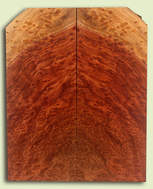 Curly Redwood Baritone Ukulele Soundboard, Birdseye Figure   