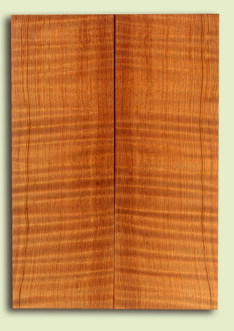 Curly Redwood Baritone Ukulele Top, Outstanding Tap Tones, Figured
