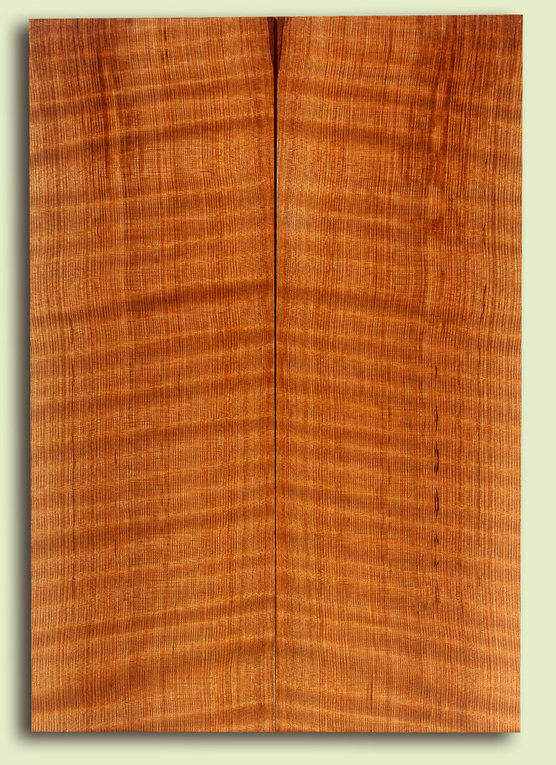 Curly Redwood Baritone Ukulele Top, Outstanding Tap Tones, Figured