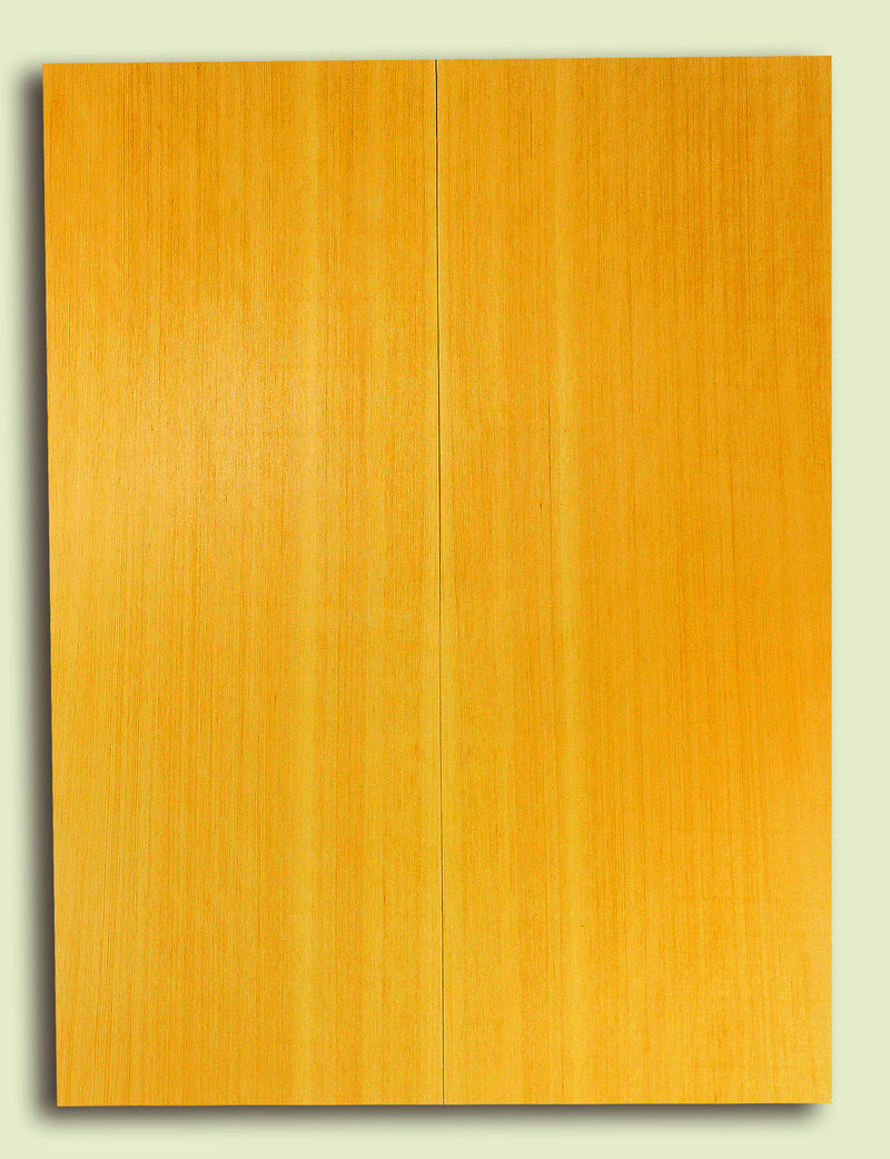 Alaska Yellow Cedar Acoustic Guitar Soundboard set, Dreadnought size, Old Growth, Very Tight Straight Grain, Amazing Tap Tone, Fine Guitar Top Wood. 2 panels, each .18"  x 8.875" x 23.5" sanded 2 sides
