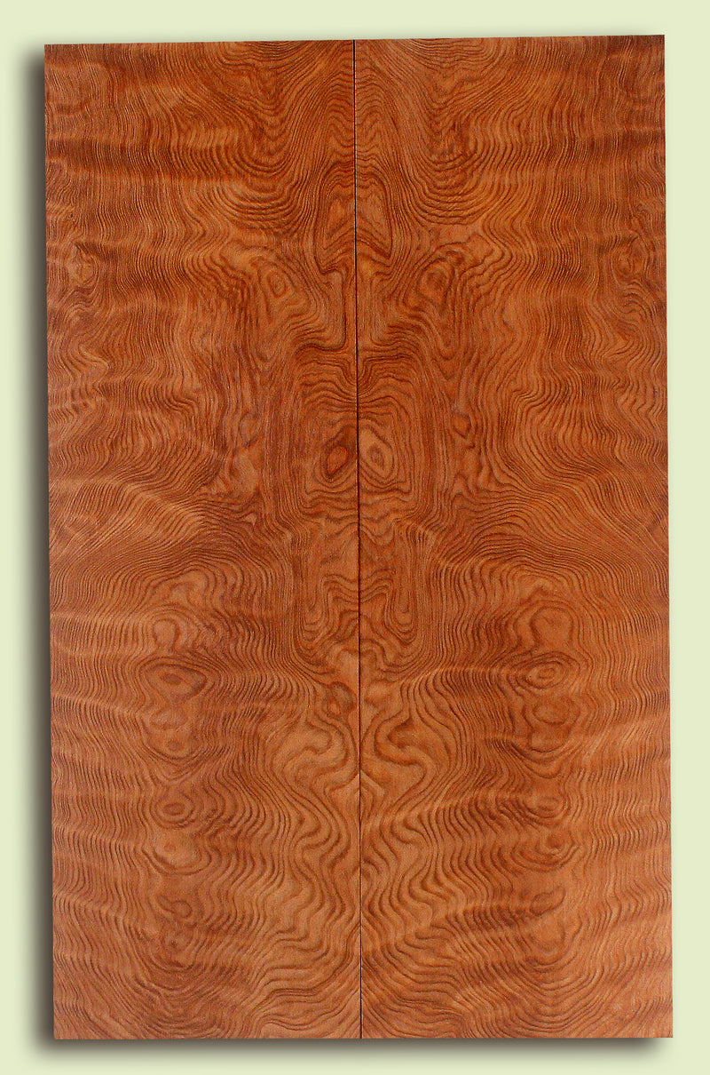 Curly Redwood Solid Body Guitar Drop Top Set, Salvaged Old Growth 