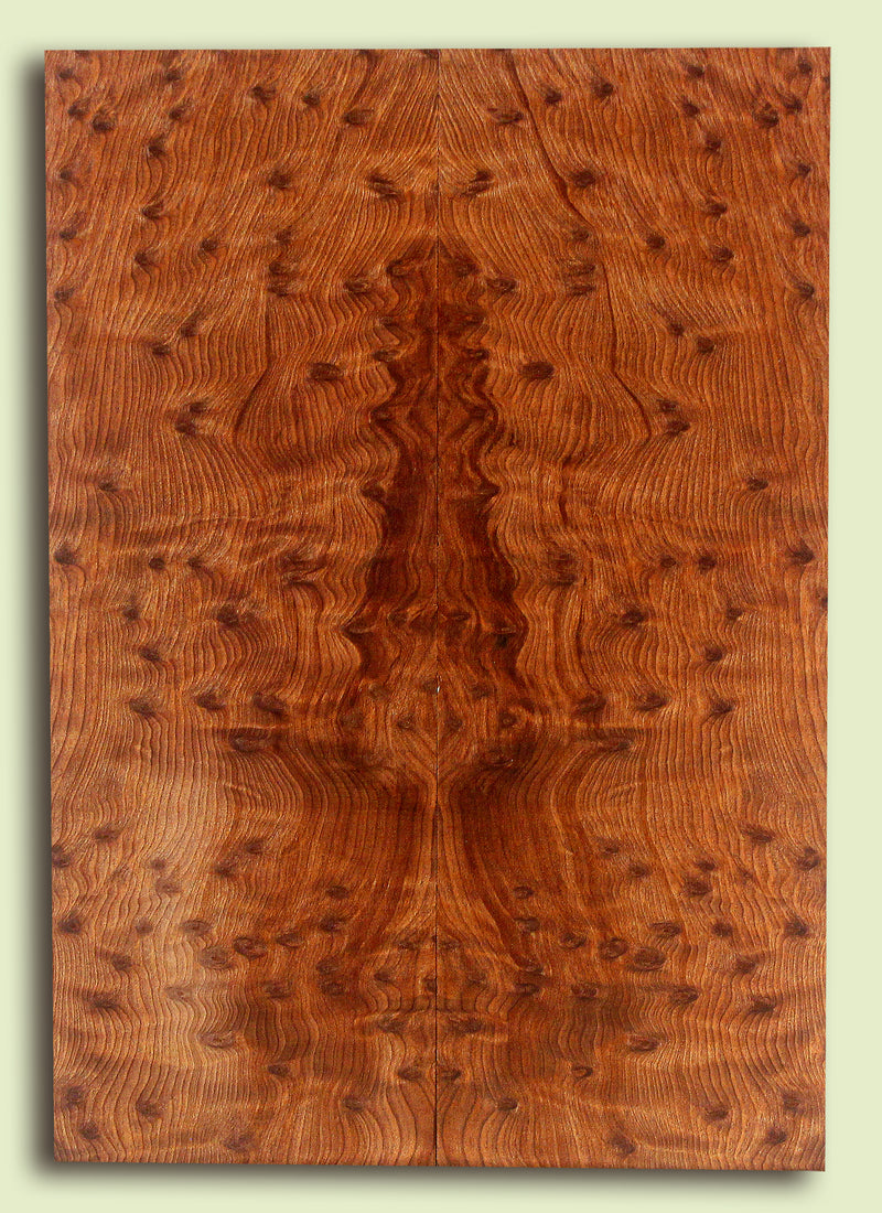 Curly Redwood Baritone Ukulele Soundboard, Birdseye Figure