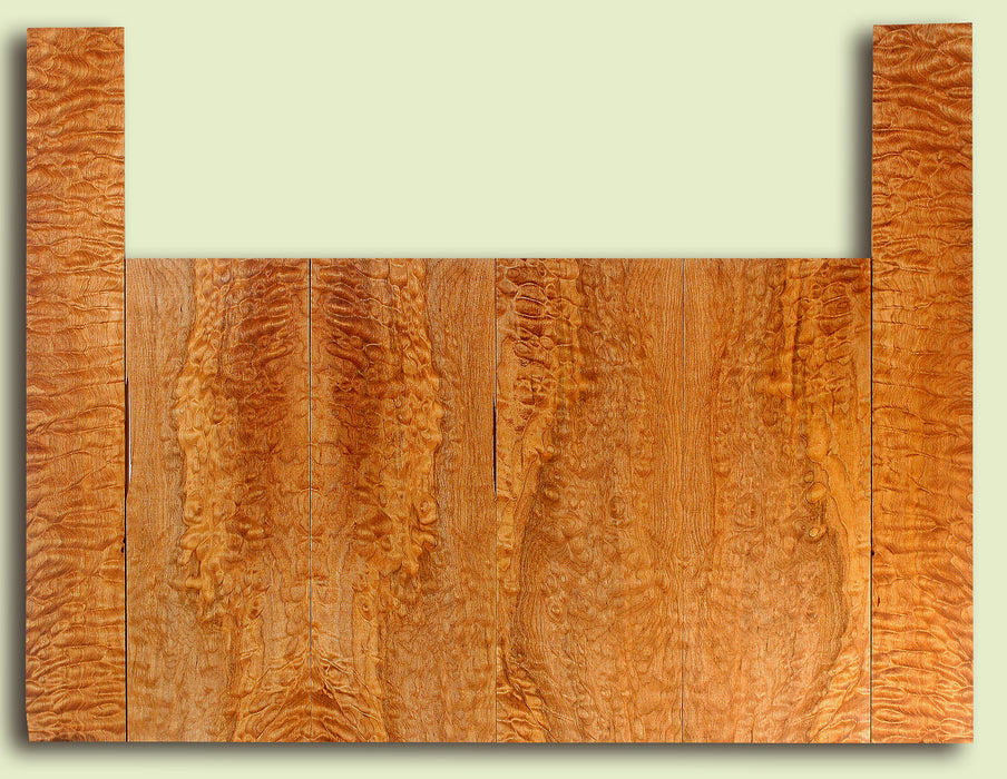 Big Leaf Maple 6 piece Baritone Ukulele TB&S, Quilted Figure,  