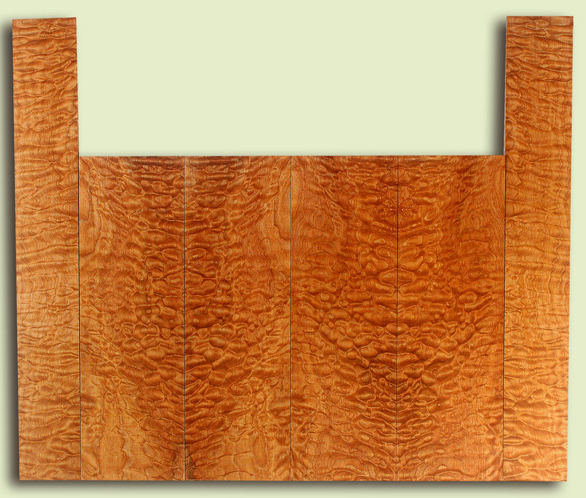 Big Leaf Maple 6 piece Baritone Ukulele TB&S, Quilted Figure,  