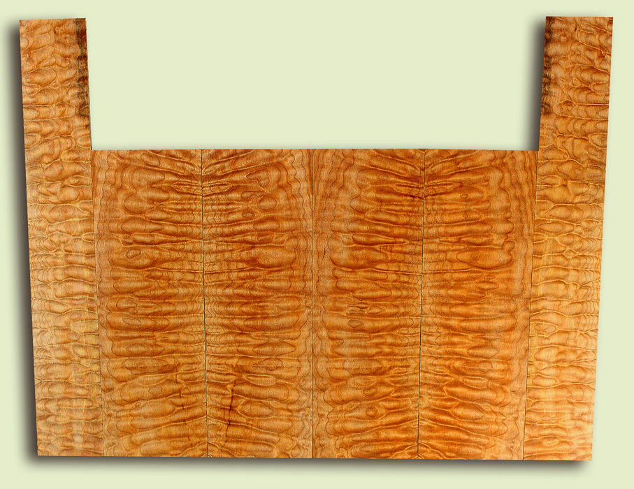 Big Leaf Maple 6 piece Baritone Ukulele TB&S, Quilted Figure,  