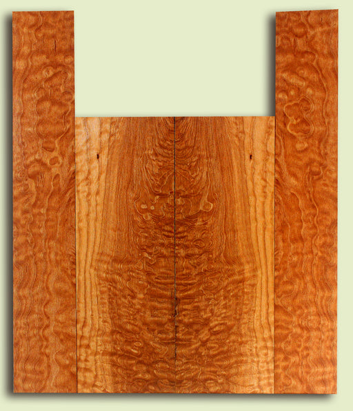 Maple Baritone Ukulele Back and Side Set, Quilted Figure