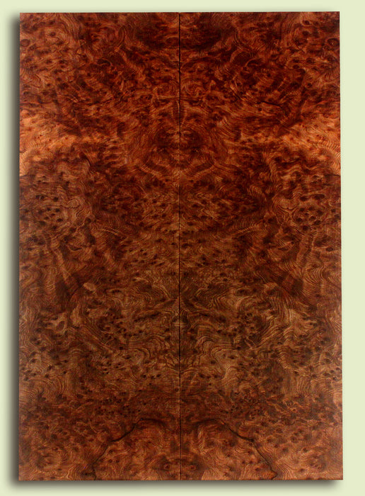 Curly Redwood Solid Body Guitar Drop Top Set, Birds Eye and Ribbon Figure