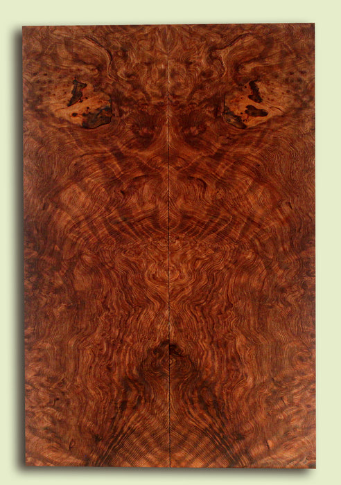 Curly Redwood Solid Body Guitar Drop Top Set, Birds Eye and Ribbon Figure