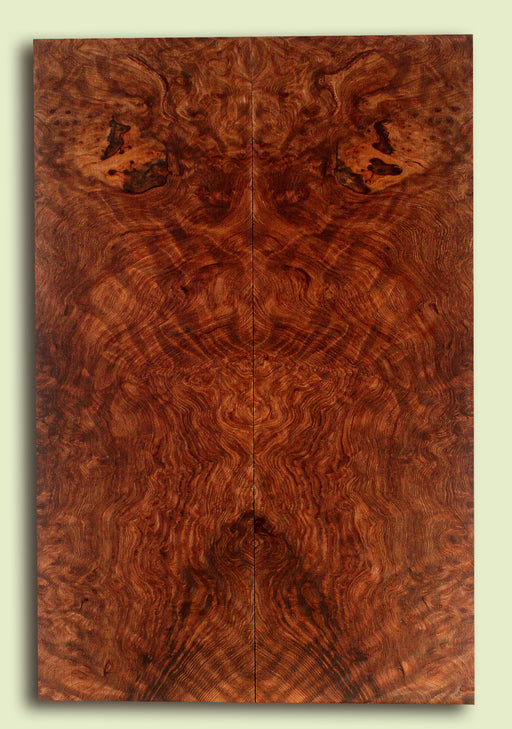 Curly Redwood Solid Body Guitar Drop Top Set, Birds Eye and Ribbon Figure