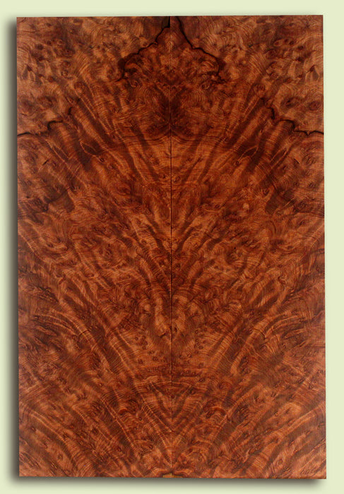 Curly Redwood Solid Body Guitar Drop Top Set, Birds Eye and Ribbon Figure