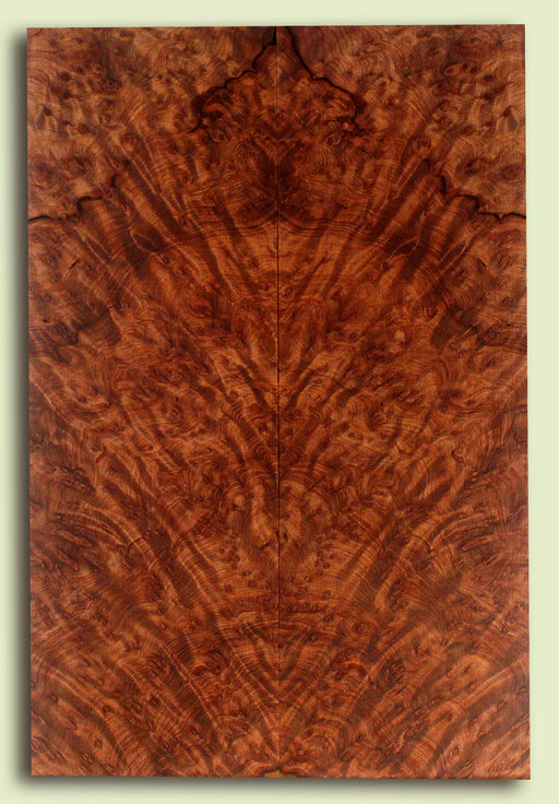 Curly Redwood Solid Body Guitar Drop Top Set, Birds Eye and Ribbon Figure