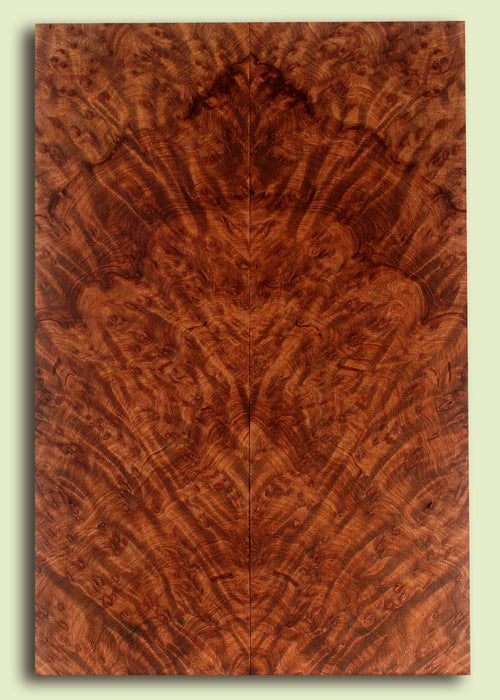 Curly Redwood Solid Body Guitar Drop Top Set, Birds Eye and Ribbon Figure