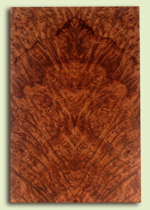 Curly Redwood Solid Body Guitar Drop Top Set, Birds Eye and Ribbon Figure