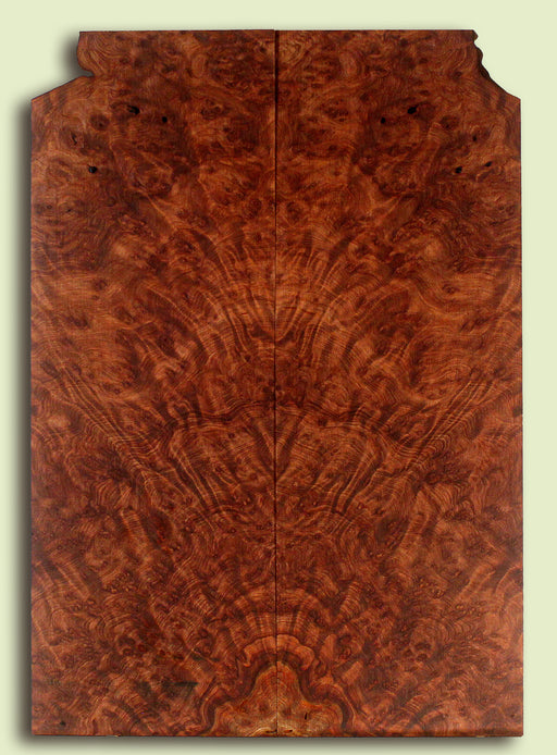 Curly Redwood Solid Body Guitar Drop Top Set, Birds Eye and Ribbon Figure