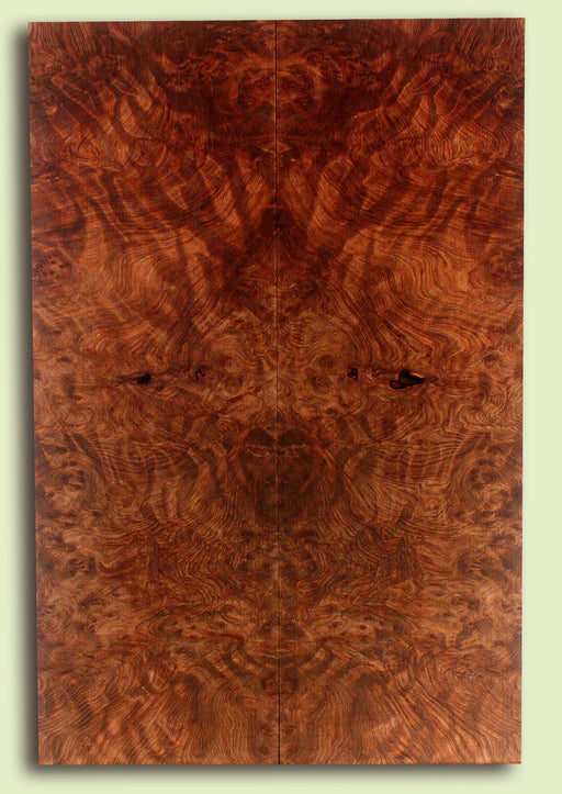 Curly Redwood Solid Body Guitar Drop Top Set, Birds Eye and Ribbon Figure