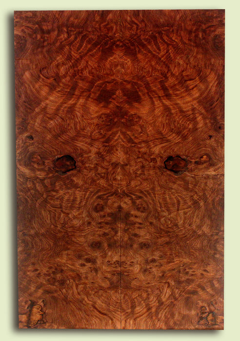 Curly Redwood Solid Body Guitar Drop Top Set, Birds Eye and Ribbon Figure