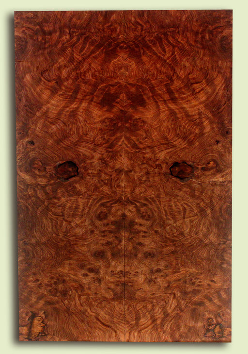 Curly Redwood Solid Body Guitar Drop Top Set, Birds Eye and Ribbon Figure