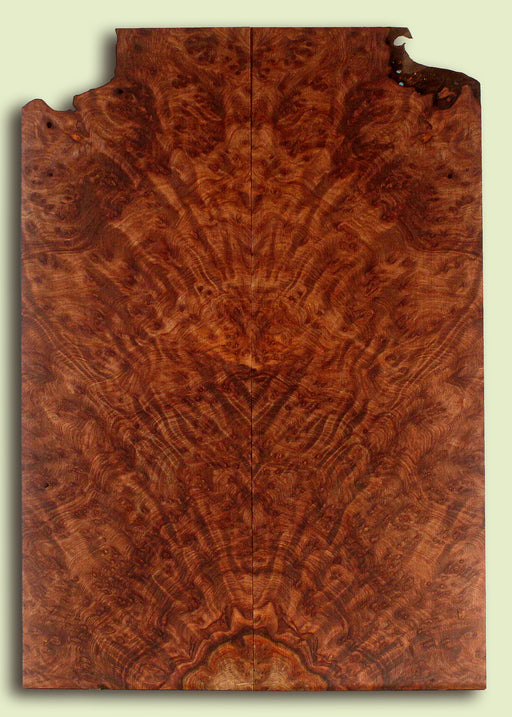 Curly Redwood Solid Body Guitar Drop Top Set, Birds Eye and Ribbon Figure