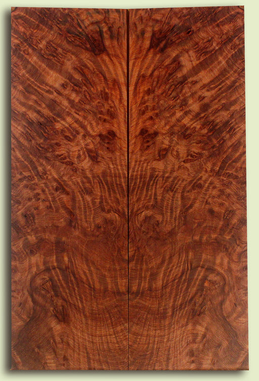 Curly Redwood Solid Body Guitar Drop Top Set, Birds Eye and Ribbon Figure