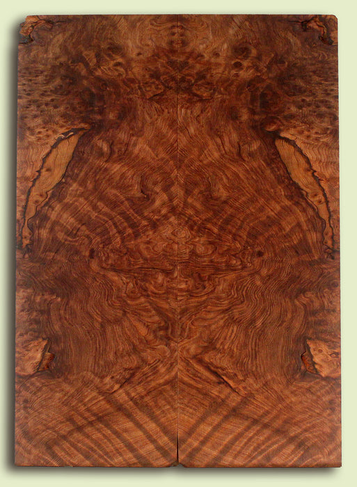 Curly Redwood Solid Body Guitar Drop Top Set, Birds Eye and Ribbon Figure